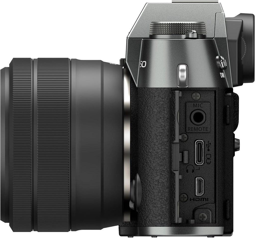 Fujifilm X-T50 Mirrorless Digital Camera XC15-45mmF3.5-5.6 OIS PZ Lens Kit - Charcoal Silver