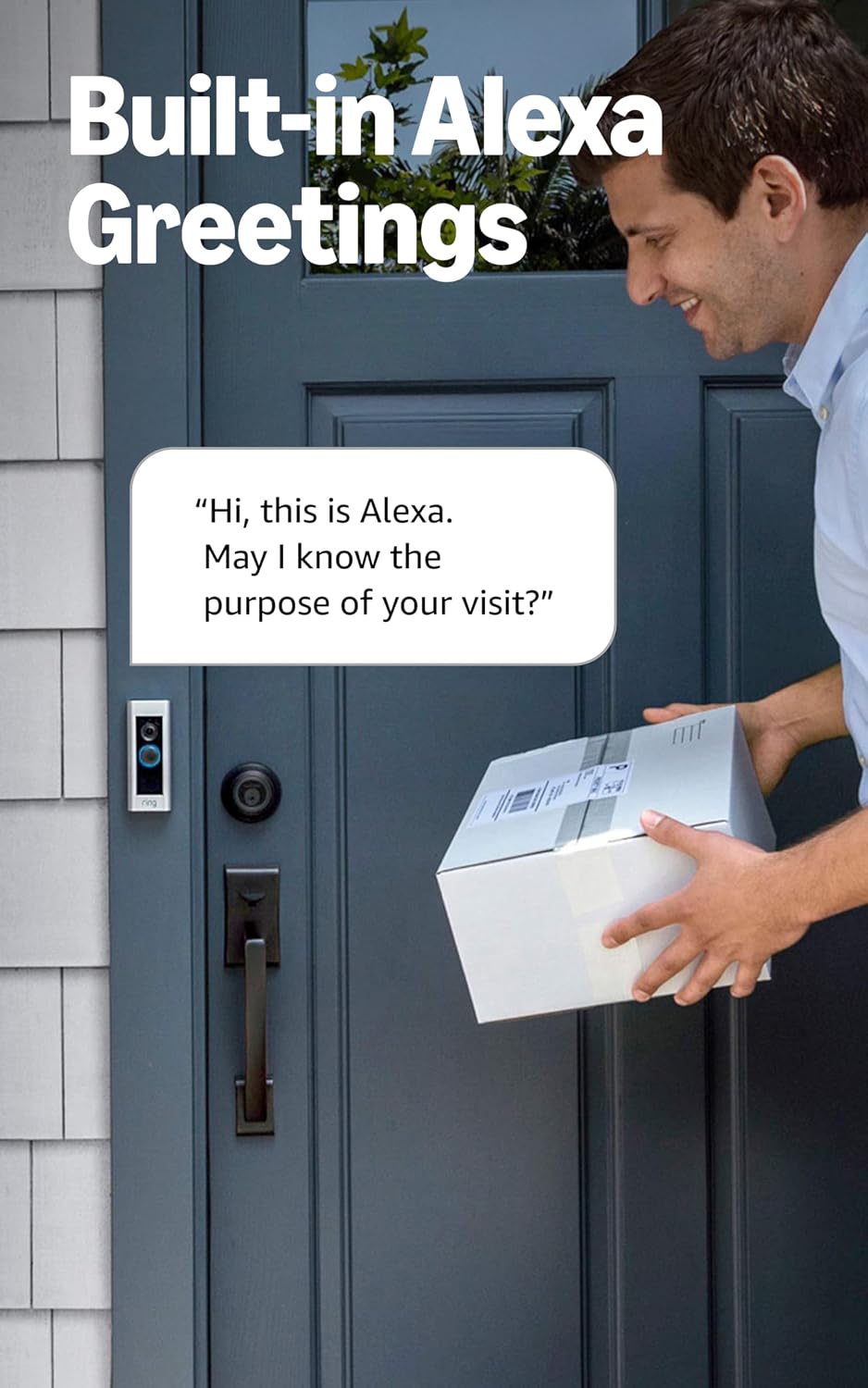 Like-New Ring Wired Doorbell Plus - Upgraded, with added security features and a sleek design (existing doorbell wiring required)