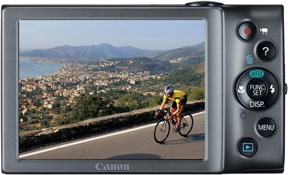 Canon PowerShot A3400 is 16.0 MP Digital Camera with 5X Optical Image Stabilized Zoom 28mm Wide-Angle Lens with 720p HD Video Recording and 3.0-Inch Touch Panel LCD (Silver)