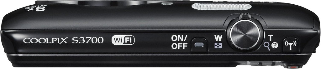 Nikon Digital Camera COOLPIX S3700 Black Optical 8X Zoom 20.05 Million Pixels S3700BK