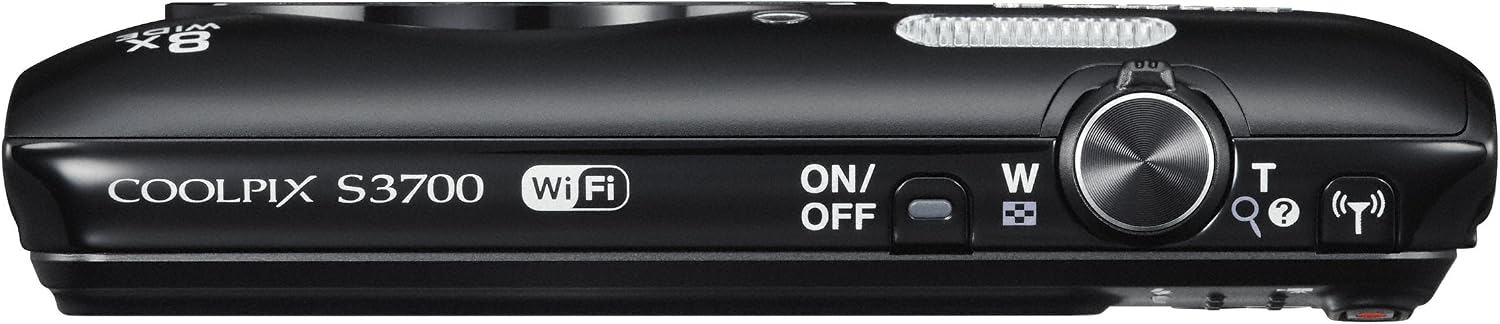 Nikon Digital Camera COOLPIX S3700 Black Optical 8X Zoom 20.05 Million Pixels S3700BK