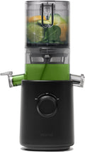 Nama J3 Compact Cold Press Juicer – Space Saving & Self Feeding for Hands-Free Operation – Lightweight, Portable Zero Waste Slow Masticating Juicer – Easy Cleanup & Assembly - Black