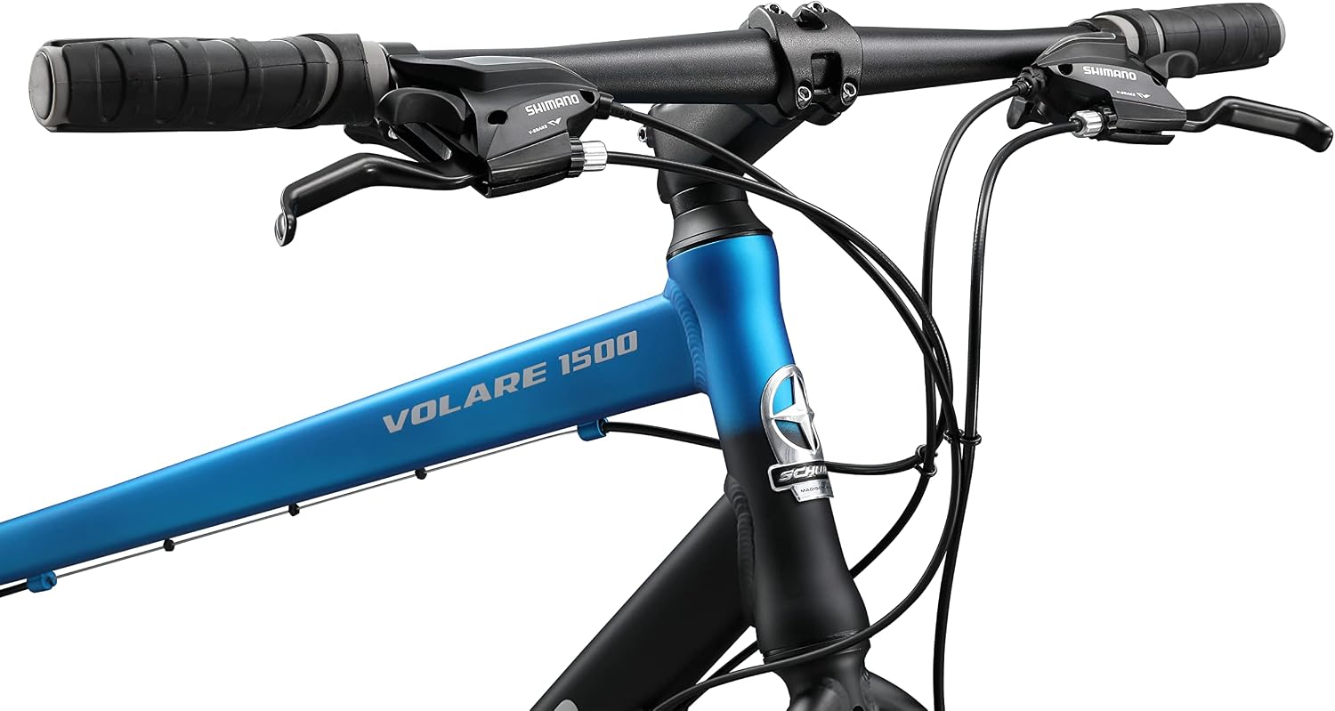 Schwinn Volare 1300 Road Bike, 700c Mens and Womens Bike, 14-Speed Drop Bar Road Bicycle, Aluminum Frame, Sport Tires, Fitness Seat, Alloy Caliper Brakes, Adult Bicycle