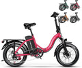 Cybervelo 750W Folding Electric Bike,48V 20AH Removable Battery EBike,20MPH,80 Miles Max Range Electric Bike for Adults, 20' Fat TireFoldable ebike, Adult Electric Bicycles