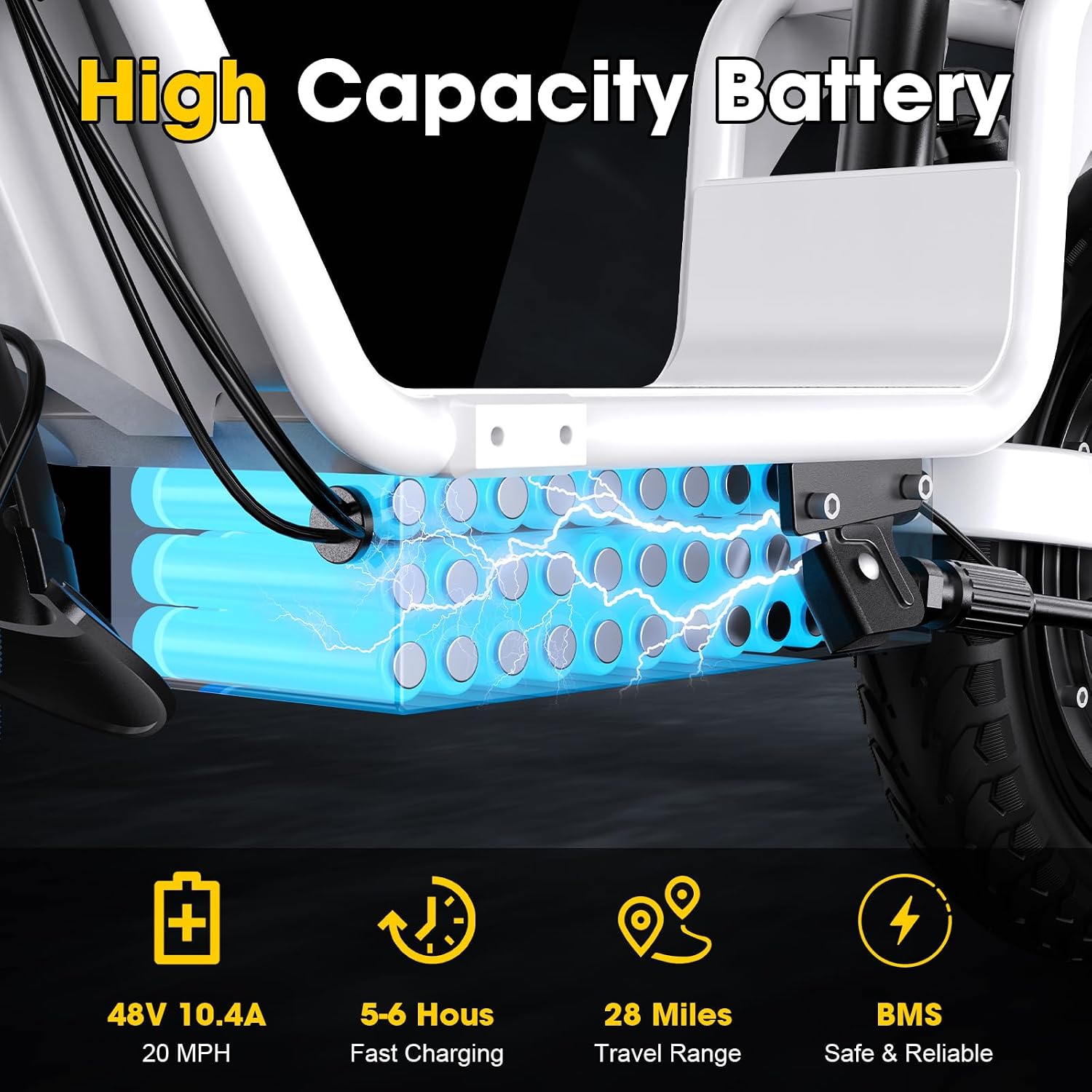 INSDRGN Adults Electric Scooter with Seat,1000W Peak Motor 48V 10.4AH Foldable Electric Scooter,14' Tires,20MPH, 28-Mile Long Range and Dual Disc Brakes,330lbs Max Load