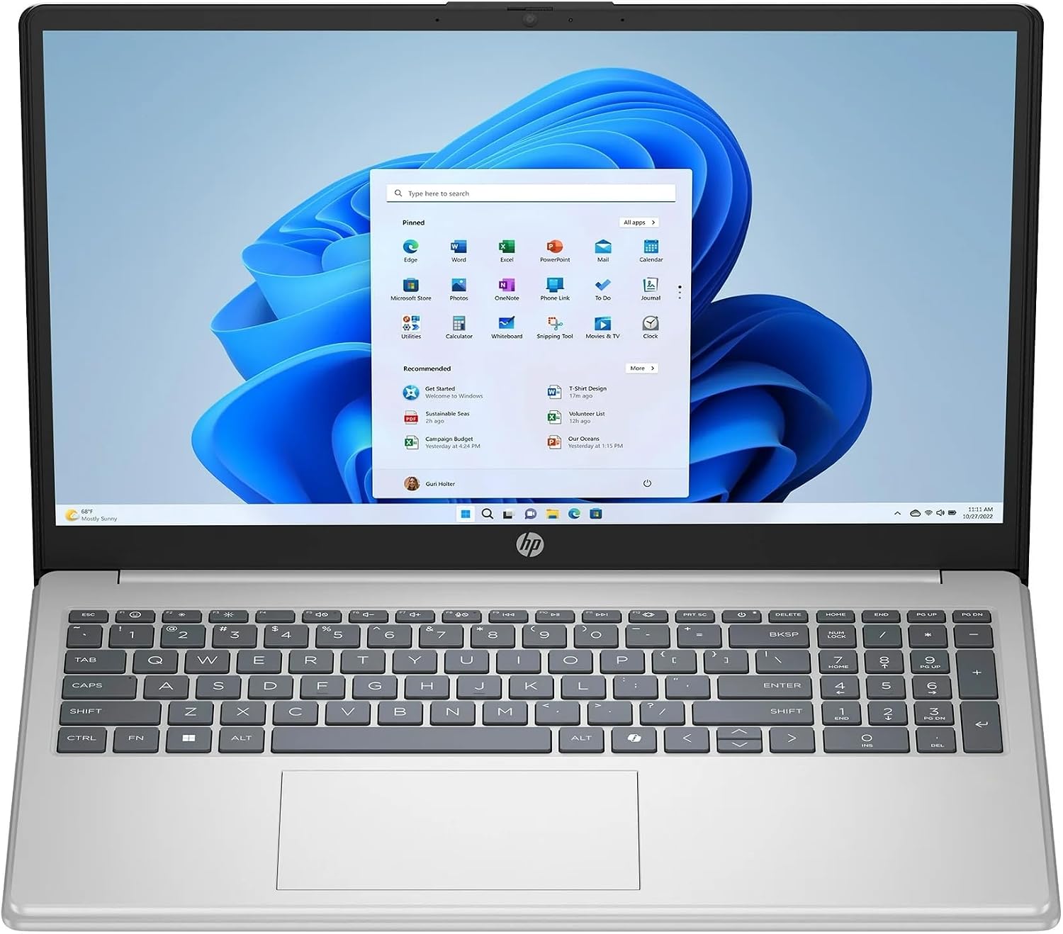 HP 15.6 Touchscreen Laptop, Intel 10 Core i5-1334U, 15.6'' FHD Touchscreen Display, WiFi 6, Intel Iris Xe Graphics, Windows 11 Pro, 16GB RAM, 1TB SSD, Copilot AI