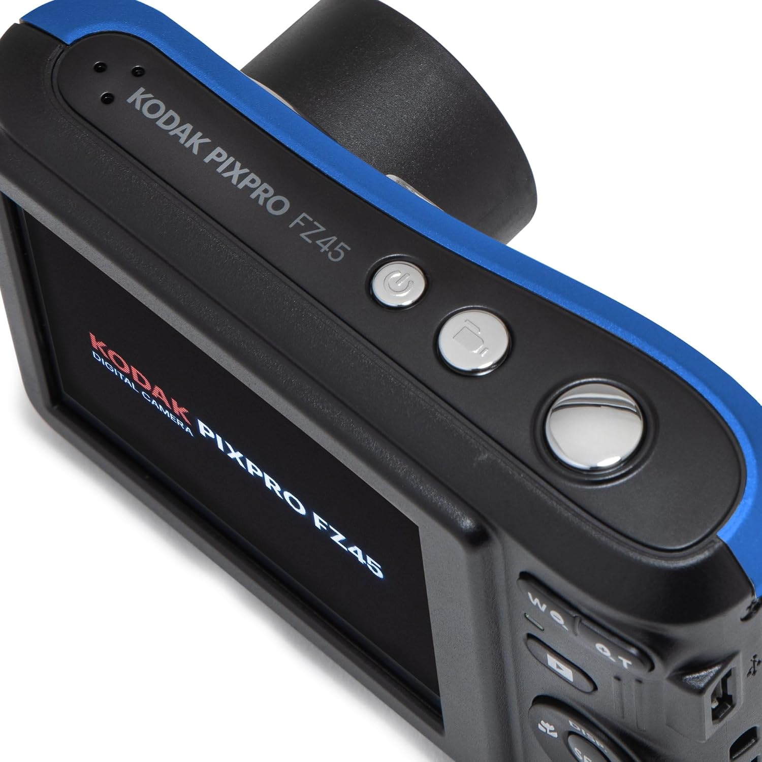 KODAK PIXPRO FZ45-BK 16MP Digital Camera 4X Optical Zoom 27mm Wide Angle 1080P Full HD Video 2.7' LCD Vlogging Camera, Blue