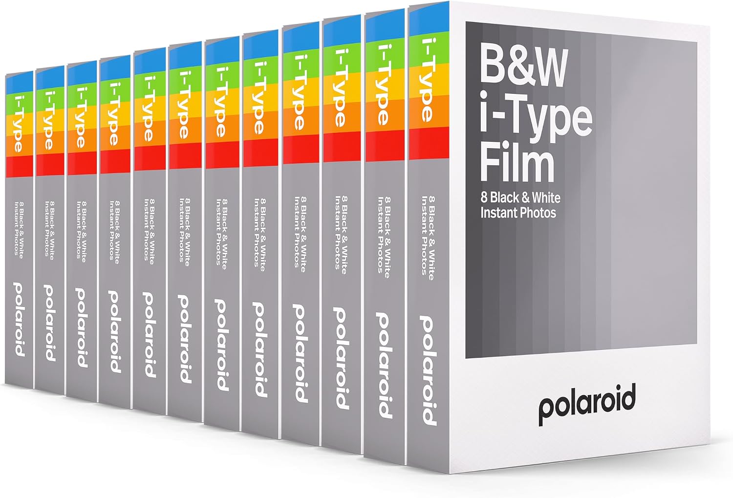 Polaroid B&W Film for I-Type 12 Pack, 96 Photos (6090)