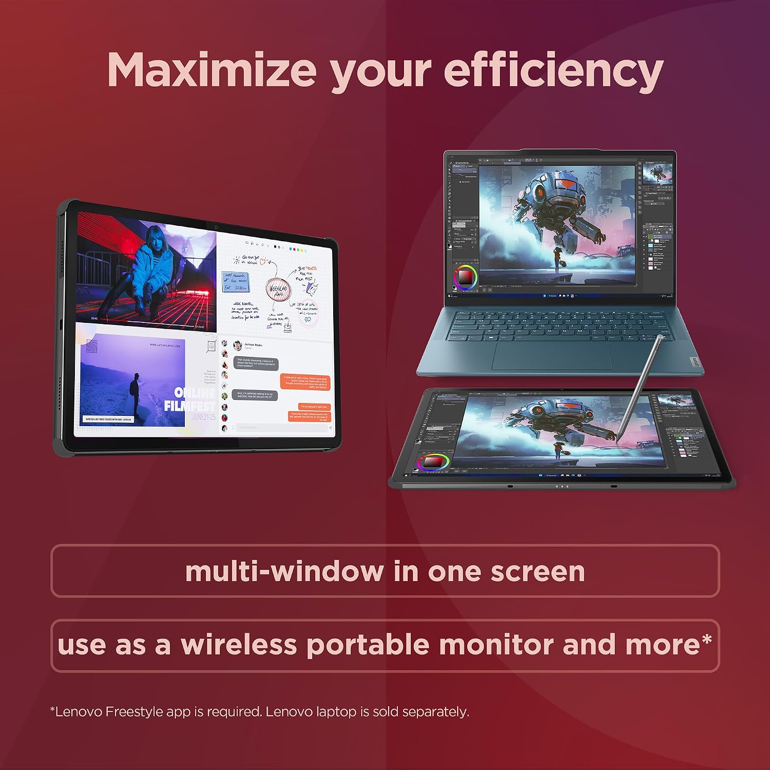 Lenovo Tab P12-2024 - Expansive Touchscreen Tablet - 12.7' 3K Display - 13MP Camera - 8GB Memory - 128GB UFS Storage - Android 13 - Dolby Atmos - Quad JBL Speakers - Pen and Folio Case Included