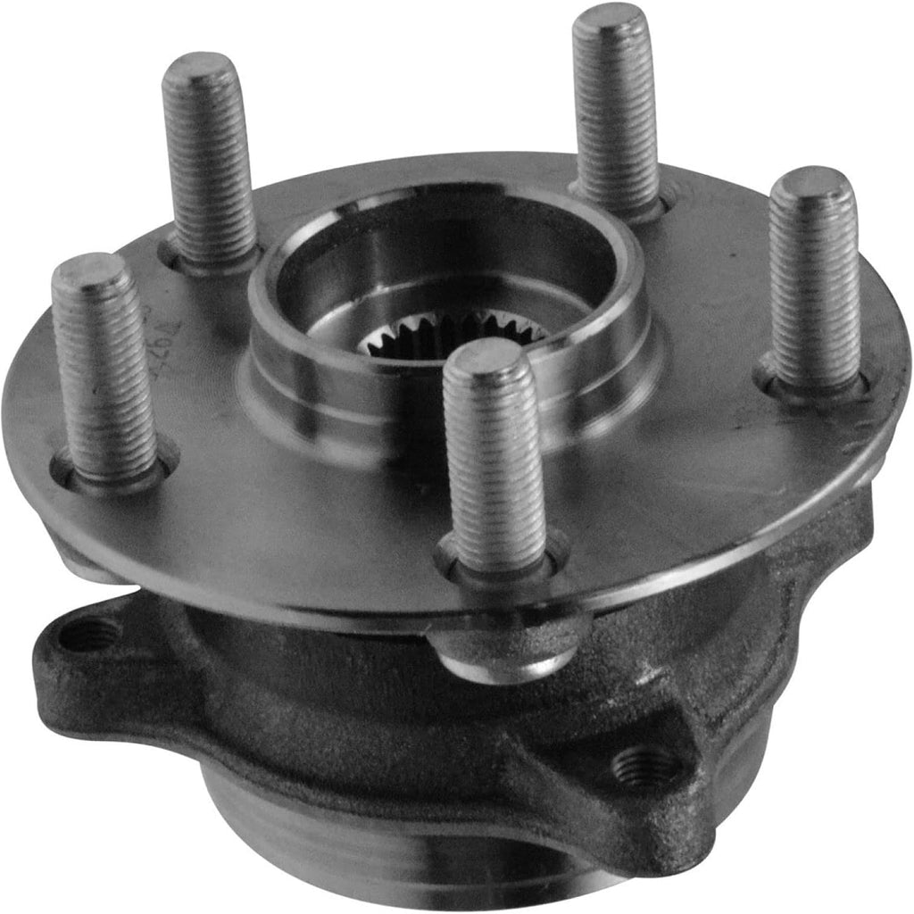 TRQ Front and Rear Wheel Bearing and Hub Assembly Set 4 Piece Compatible with 2010-2015 Toyota Prius 2012-2015 Prius Plug-in