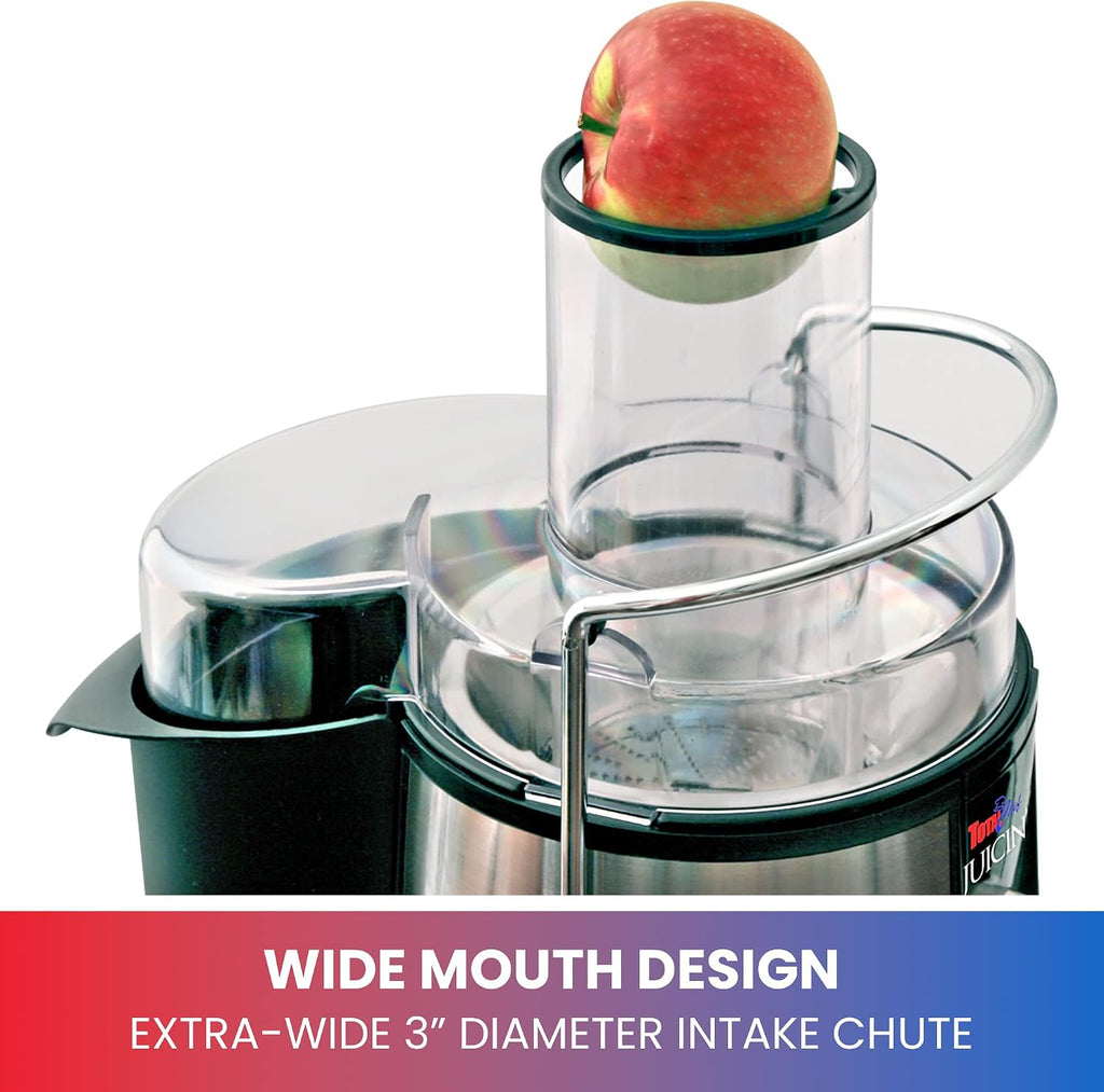 Total Chef Cold Press Juicer Machine – 2 Speed Slow Masticating Juicer for Vegetables & Fruits, High Yield Juice Extractor, Maquina Para Jugos Naturales, Easy to Clean Compact Juicing Machine