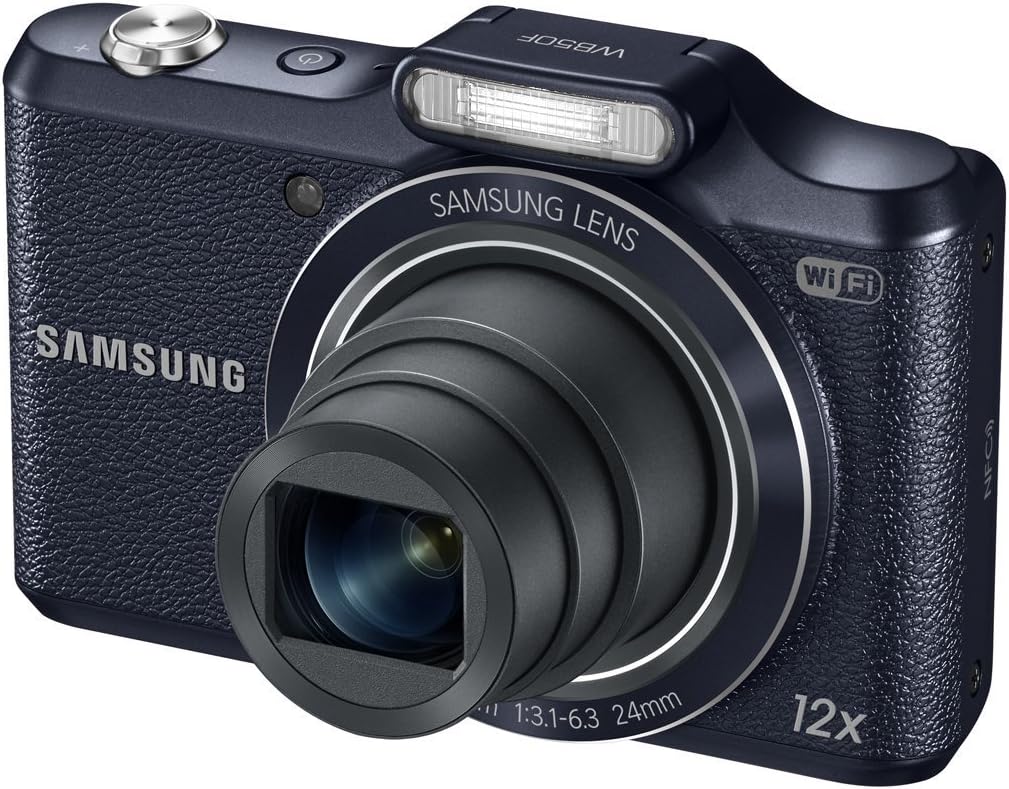 Samsung WB50F 16.2MP Smart WiFi & NFC Digital Camera with 12x Optical Zoom and 3.0' LCD (Black)