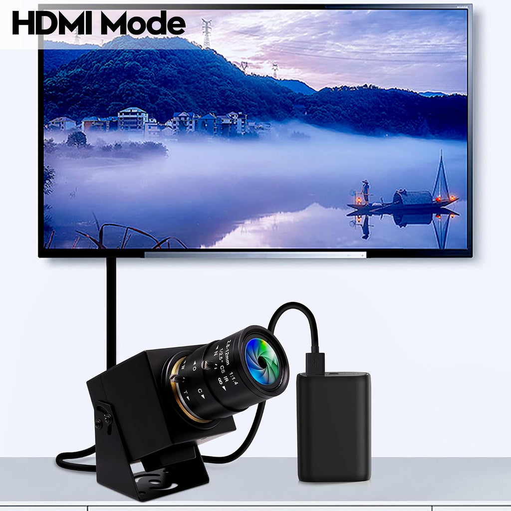 1080P HDMI Camera 4K USB Webcam for Live Streaming 30FPS 4X Optical Zoom Lens USB HDMI Simultaneous Output Video Camera Close-up PC Camers Plug and Play for Linux Raspberry Pi Jetson Nano