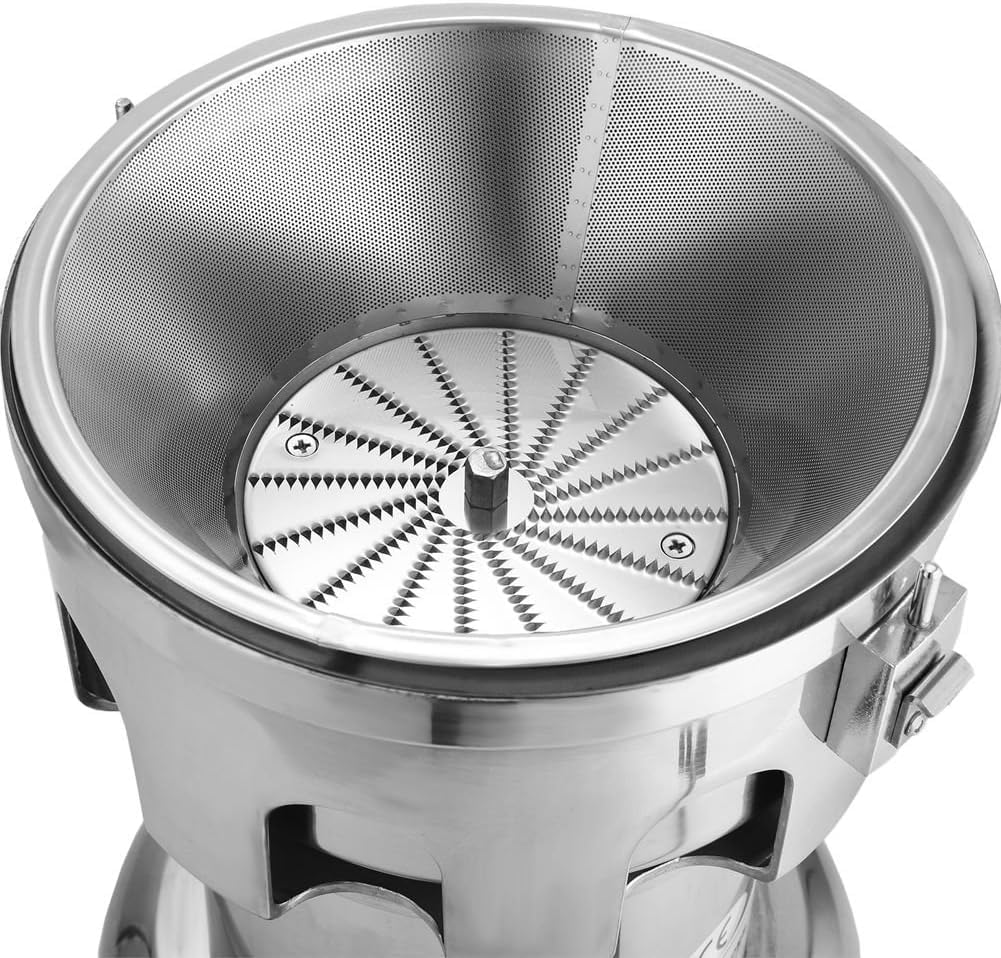 Juicer Machine, Fruit and Vegetables Juice Maker, Commercial Juice Extractor Stainless Steel Heavy Duty 110V 370W