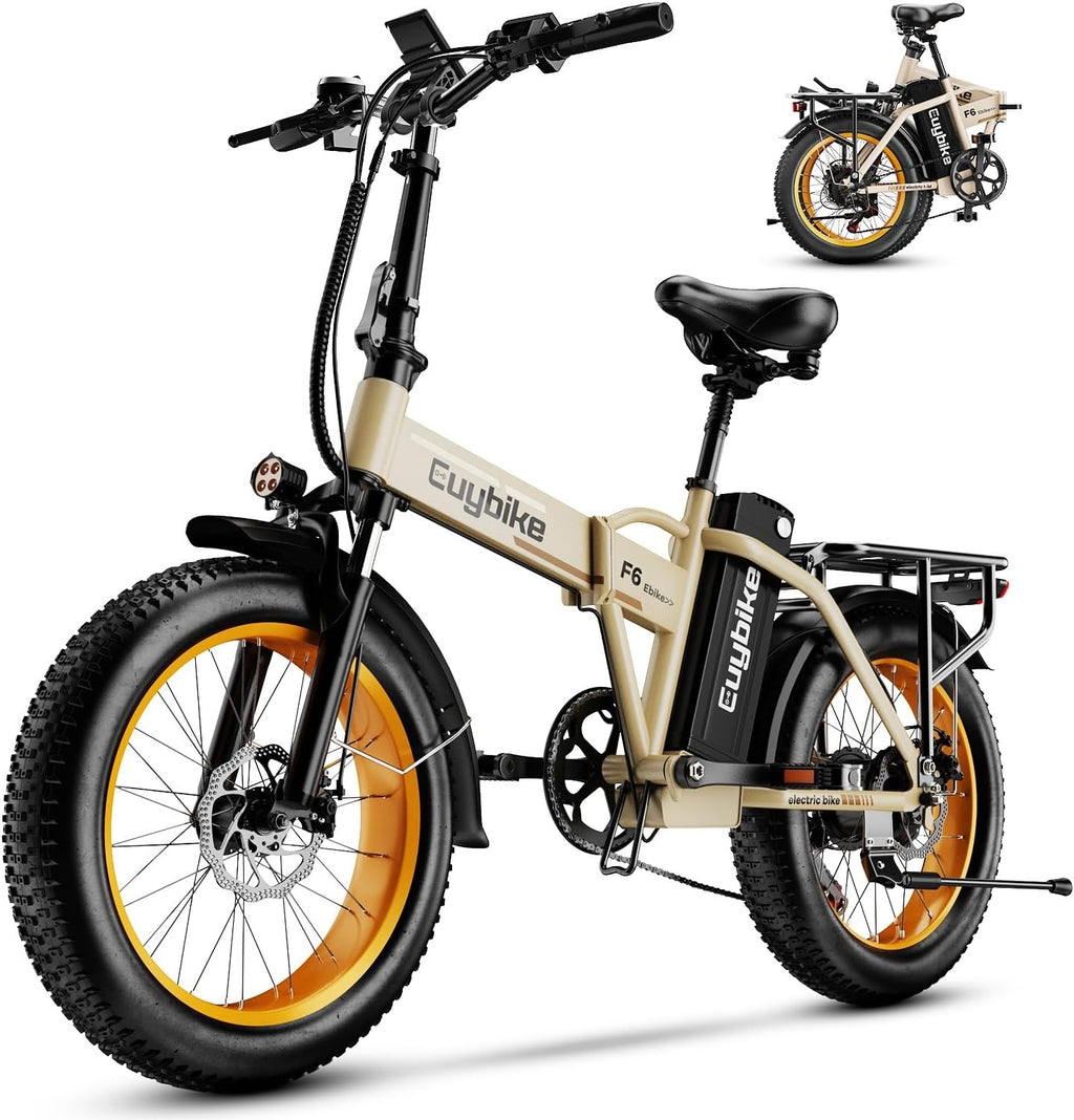 bluebiko 1000W Folding Electric Bike, 48V 20AH Removable Battery E Bike, 70 Miles Max Range, 20' Fat Tire Adults Electric Bike,7-Speed Ebike for City Commuting,Off-Roading,Mountain