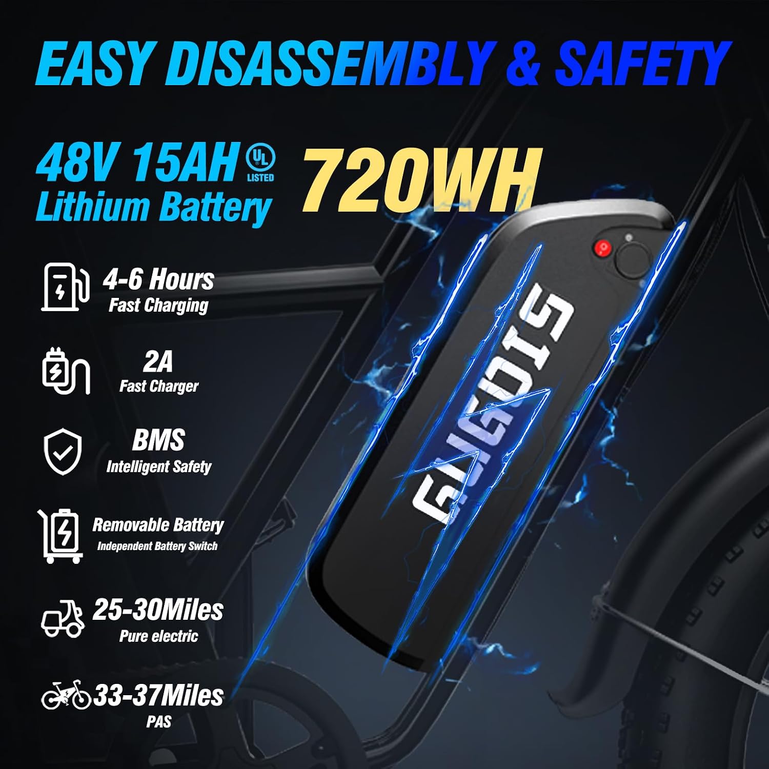 Electric Bike for Adults, 16'/20' Tire E-Bike with 750W/1000W Peak Motor, 48V Removable Battery, Up to 45/60 Miles Range & 28/30MPH, Folding Electric Bike for City and Outdoor Ride