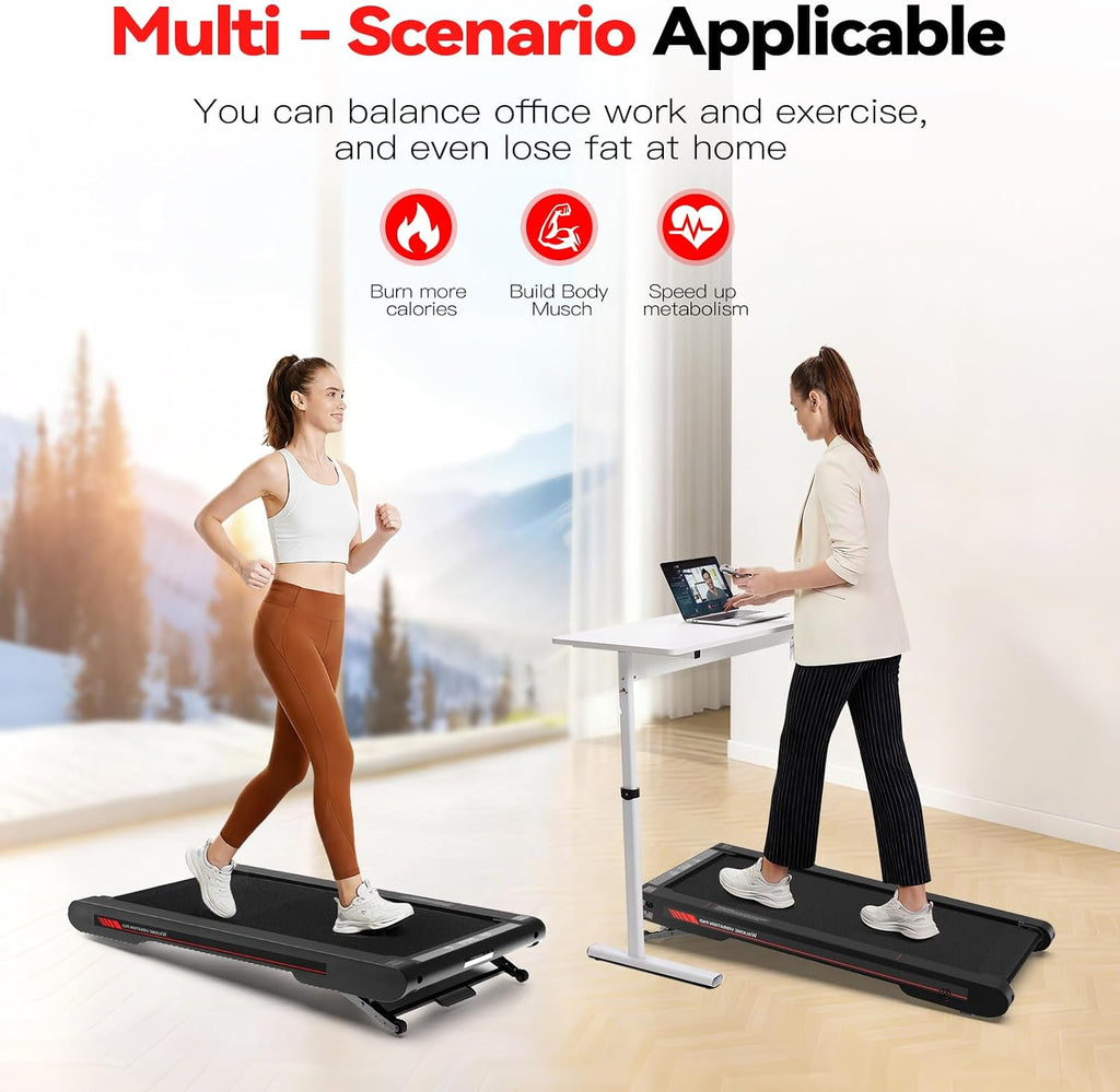 Sperax Walking Treadmill Pad with APP, 3 in 1 Under Desk Treadmill, 400W Low Noise Walking Vibration Pad with Remote Control,Portable Treadmills for Home Office