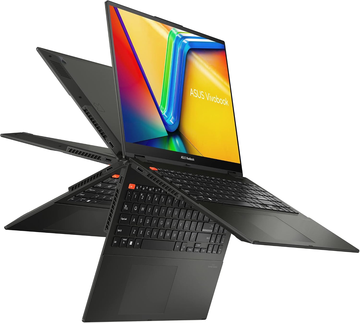 ASUS 2023 Vivobook S 16 Flip 16' WUXGA 16:10 Touch, Intel Core i5-13500H CPU, Intel HD Graphics, 8GB RAM, 512GB SSD, Stylus Supported, Windows 11 Home, Midnight Black, TP3604VA-DS51T