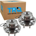 TRQ 2 Piece Front Wheel Bearing & Hub Assembly Set Compatible with 2001-2006 Chevrolet Silverado 3500 2007 Silverado 3500 Classic GMC Sierra 3500 Sierra 3500 Classic