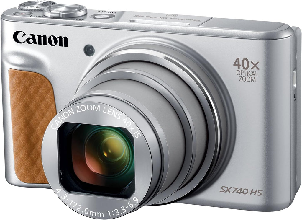 Canon PowerShot SX740 HS, Point and Shoot Digital Camera, Optical Zoom, 4K Video, Silver