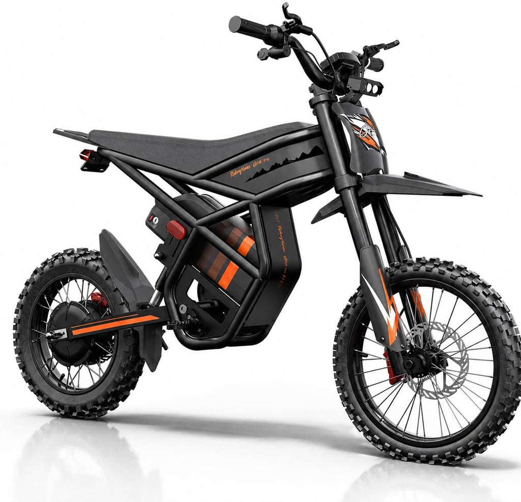 GT54 PRO /GT54 Electric Dirt Bike for Teens, 60V 25AH 40MPH // 48V 27AH 37MPH Ebike with 14'/12' Motorcycle Tire, 3000W/2000W Dual Hydraulic Brakes Mountain Off-Road Dirtbike for Ages 13+