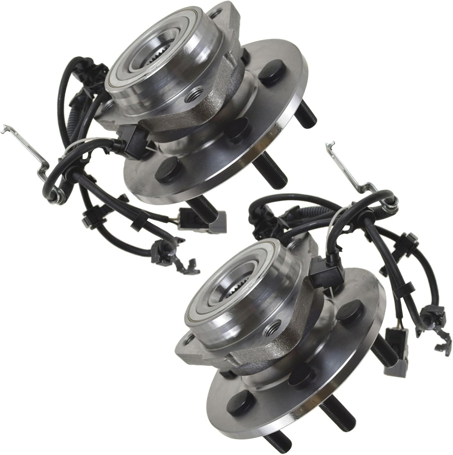 TRQ Front Left and Right Wheel Bearing and Hub Assembly Set 2 Piece Compatible with 97-03 Dodge Dakota 4 Wheel Drive with 4 Wheel ABS Brakes 99-03 Durango 4 Wheel Drive with 4 Wheel ABS Brakes