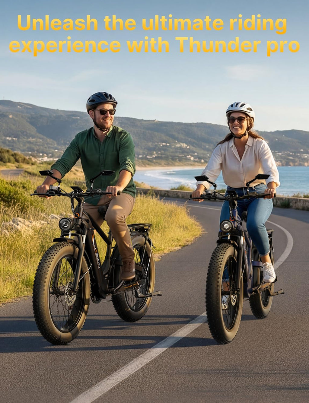 Jasion Thunder PRO/ST Electric Bike,2000W Peak Ebikes for Adults,26''Fat Tire Best Ebike for Men,90 Miles with 1040Wh Battery,35 MPH Max Speed Bicycles,500 lbs Capacity,Certified By UL2849