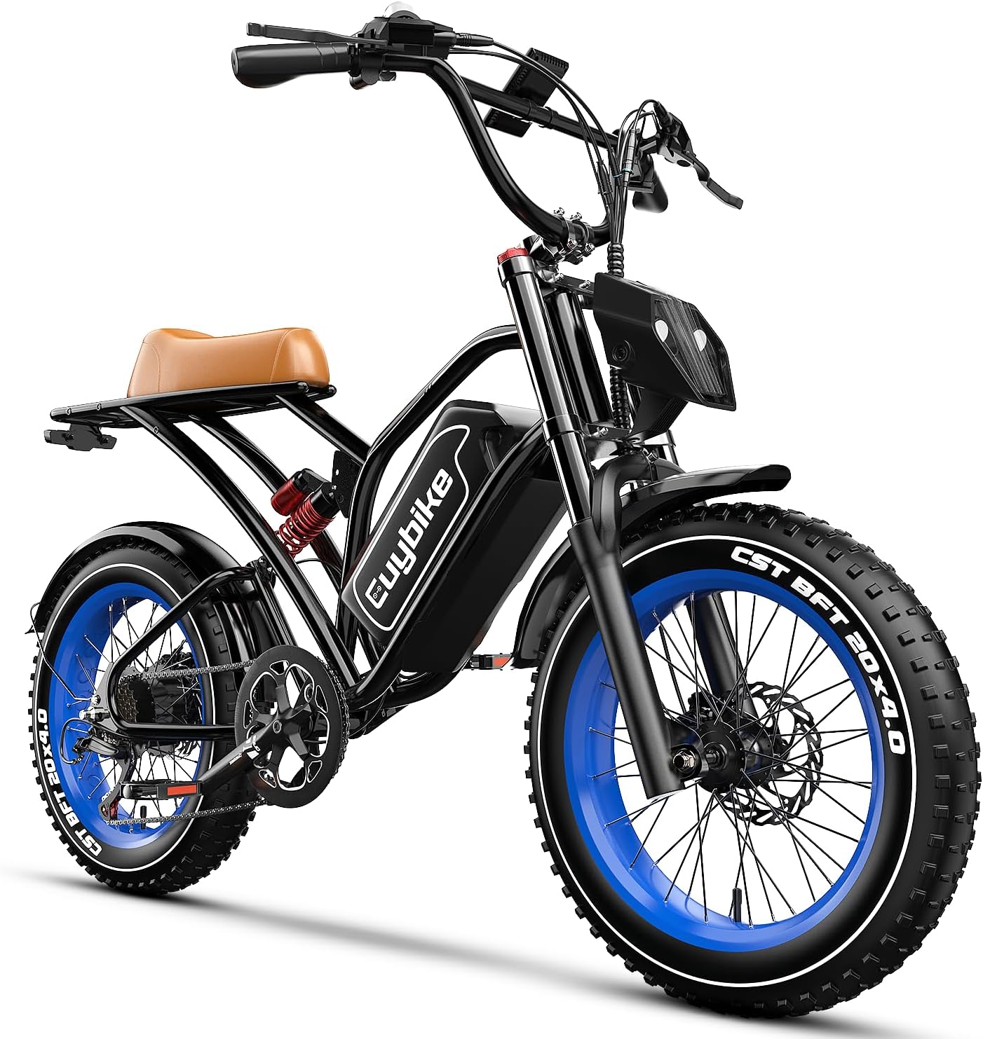 1500W Electric Bike for Adults,48V 20/25/60Ah Removable Battery Max Range 80Miles Electric Bicycle,20''×4' Fat Tire Ebike,Adult Electric Bicycles for Commute Beach Snow,E-Bike UL Certified