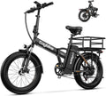 Foldable Electric Bike for Adults, 48V 20Ah Removable Lithium Battery up to 80Miles, 20' Fat Tire 1000W Peak Motor Dirt Ebike Adult Electric Bicycle for Commute Beach Mountain E Bike