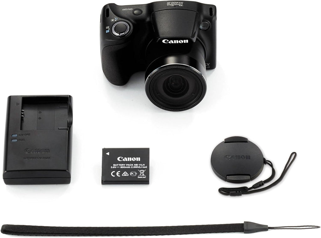 Canon Powershot SX400 is 16.0 MP Digital Camera with 30x Optical Zoom and 720p HD Video (Black)