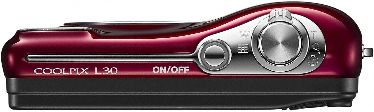 Nikon Digital Camera COOLPIX L30 5 Times Zoom Dry Cell Type red L30RD 20,050,000 Pixels