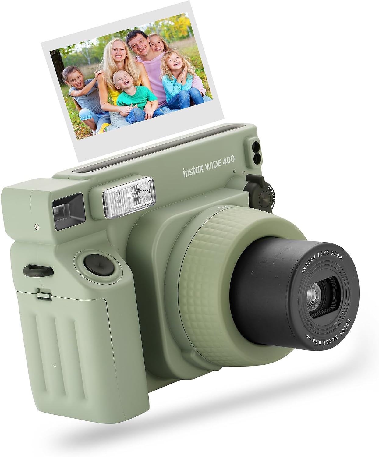 Fujifilm Instax Wide 400 Instant Camera + Camera Case + 4 AA Batteries + Photo Album, Cleaning Pen (20 Sheet)