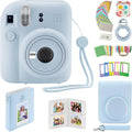 Fujifilm Instax Mini 12 Instant Camera with Case, Decoration Stickers, Frames, Photo Album and More Accessory kit (Pastel Blue)…
