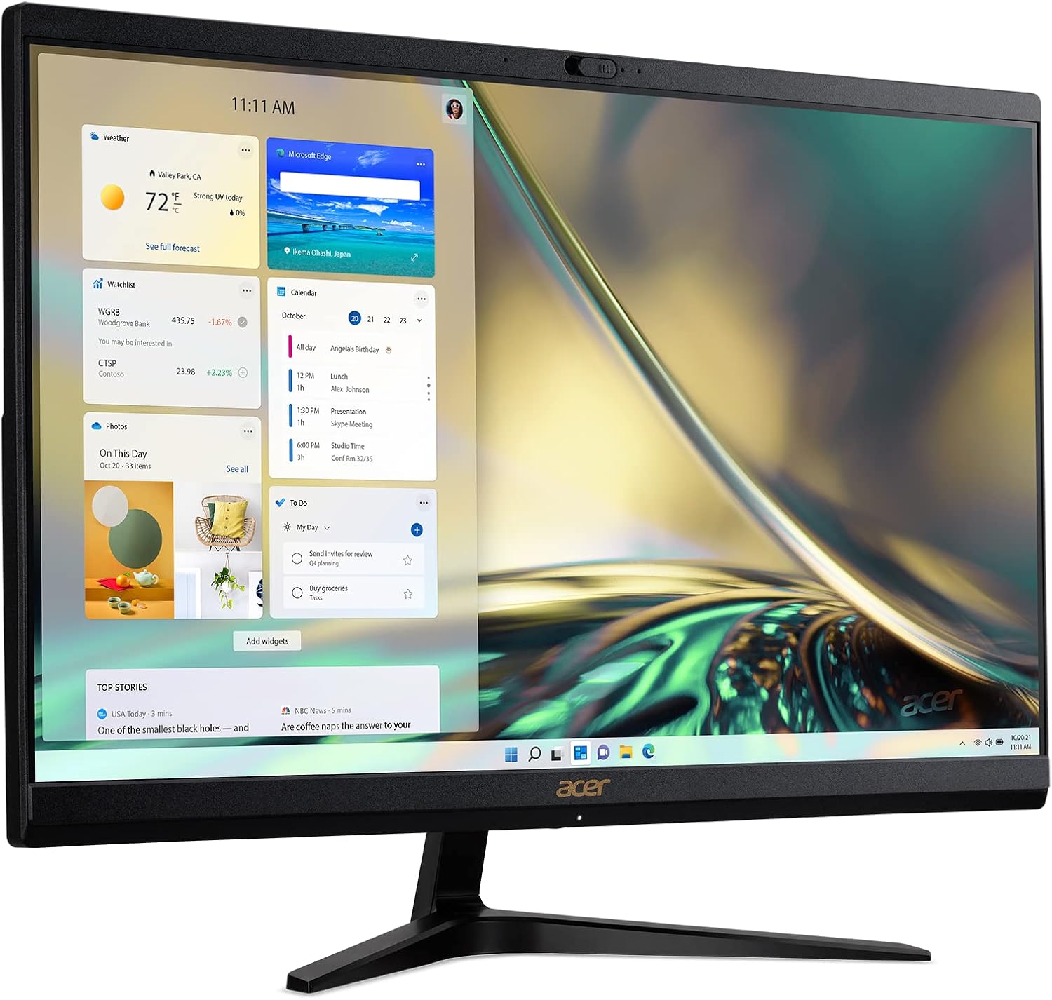 Acer Aspire C24-1650-UA92 AIO Desktop | 23.8' Full HD IPS Display | 11th Gen Intel Core i5-1135G7 | Intel Iris Xe Graphics | 8GB DDR4 | 512GB NVMe M.2 SSD | Wi-Fi 6 | Windows 11 Home