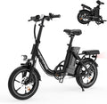 RIDWIND 16' Folding Electric Bike Adults, Peak 630W Adult Electric Bicycles, Up to 25 MPH and 35 Miles Foldable Ebikes, Electric Bike for Teens with 36V 8Ah Removable Battery, UL2849 Certificate