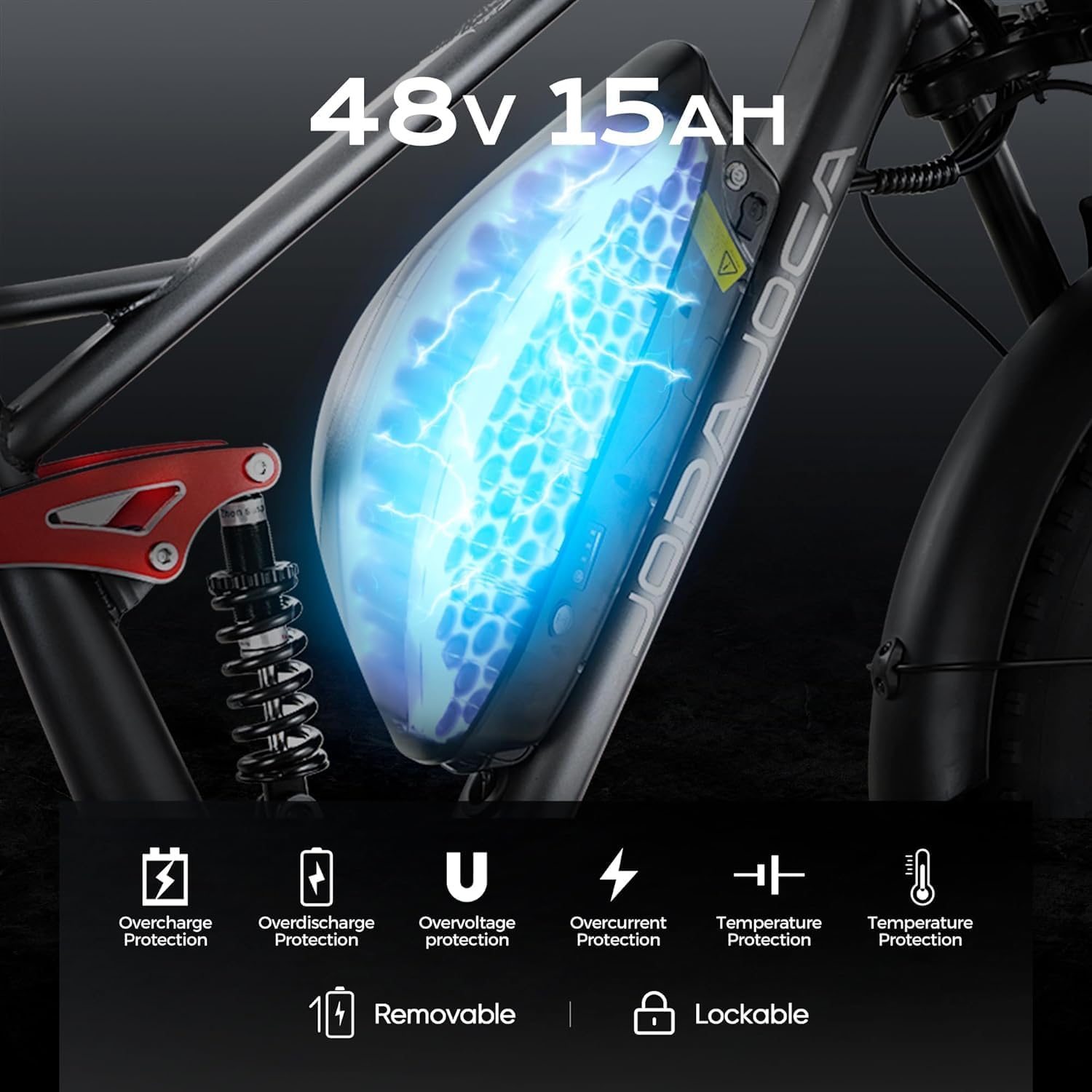 eAhora Luna 2/Terra 2/Luna/Terra Electric Bike for Adults 3000W/1500W Motor 33/31MPH 48V 20/15AH 80+Miles Long Range Ebike, 20'4.0 Fat Tire Full Suspension Dual Hydraulic Disc Brakes Electric Bicycle