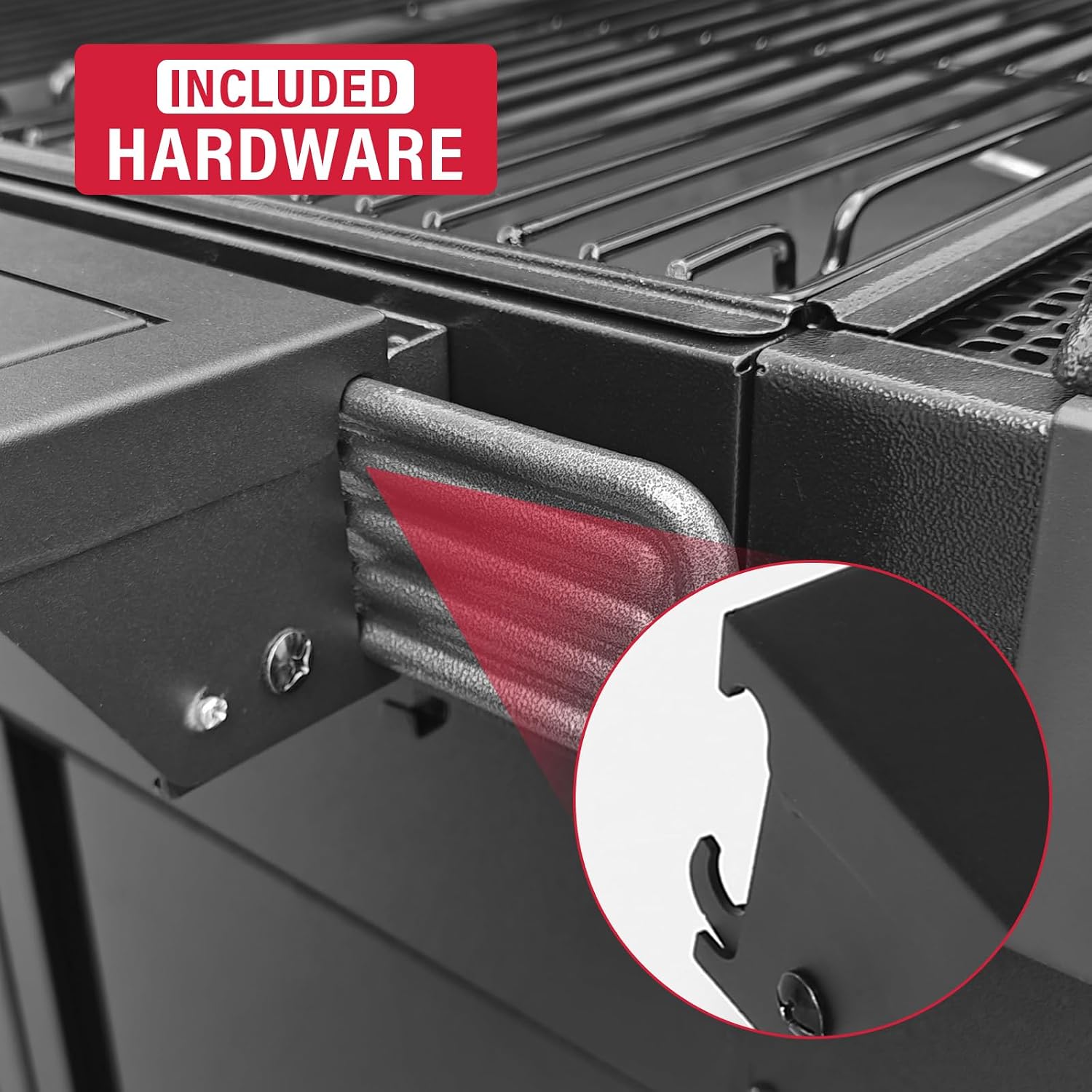 Utheer Upgraded Folding Front Shelf for Traeger Woodridge Pro, Woodridge Pro Plus, Woodridge Elite & Ironwood/Ironwood XL Pellet Grill, 28' BBQ Prep Table with Cutting Board, Basin & 4 Hooks