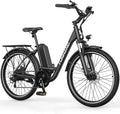 Funhang Electric Bike for Adults, 26' City Cruiser Ebike with 1000W Peak Motor, 20MPH 50 Miles Commuter Adult Electric Bicycles with 48V Battery, Adjustable Stem, 7-Speed, UL 2849 Certified
