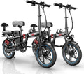 Electric Bike for Adults, 16'/20' Tire E-Bike with 750W/1000W Peak Motor, 48V Removable Battery, Up to 45/60 Miles Range & 28/30MPH, Folding Electric Bike for City and Outdoor Ride