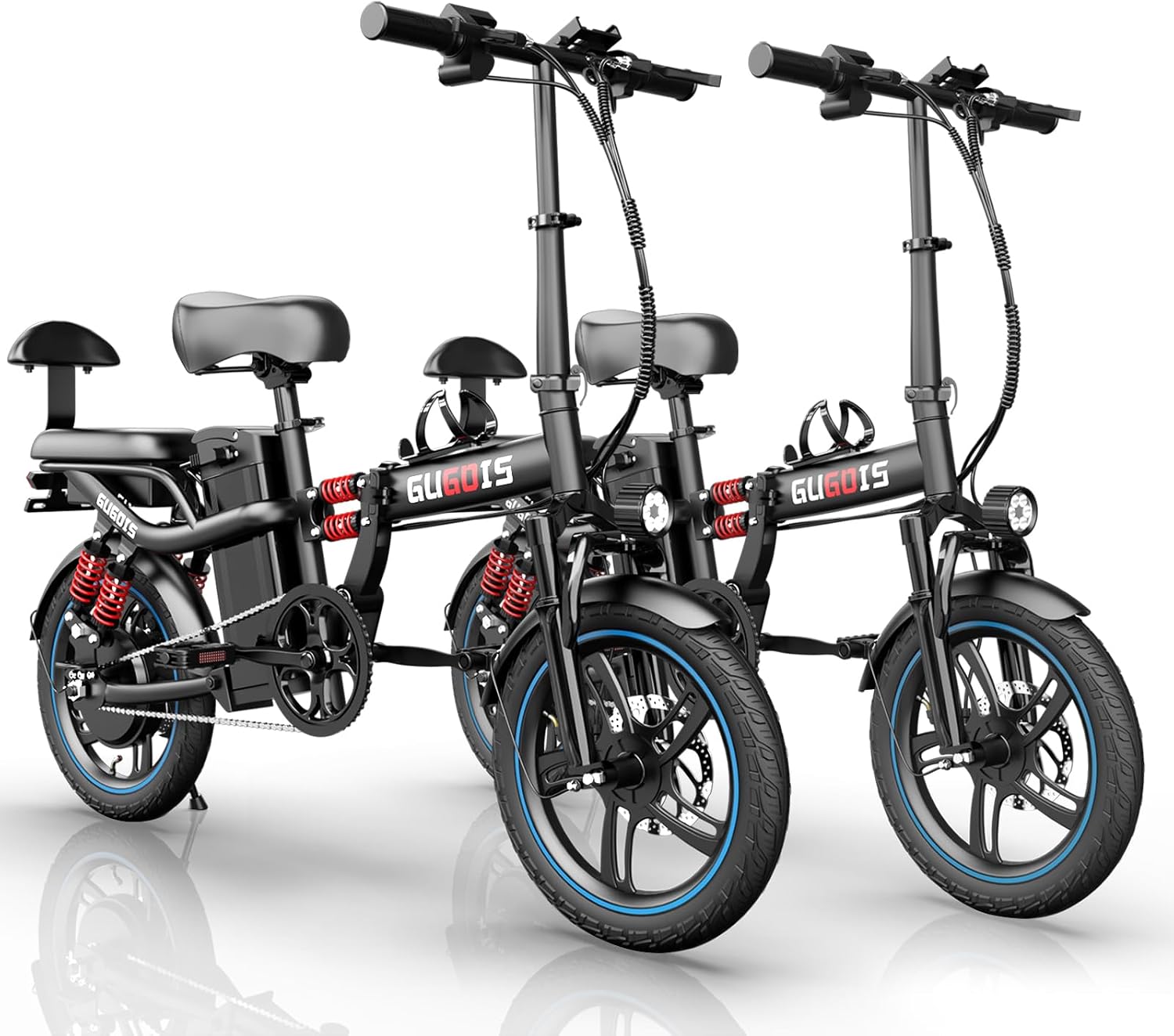 Electric Bike for Adults, 16'/20' Tire E-Bike with 750W/1000W Peak Motor, 48V Removable Battery, Up to 45/60 Miles Range & 28/30MPH, Folding Electric Bike for City and Outdoor Ride