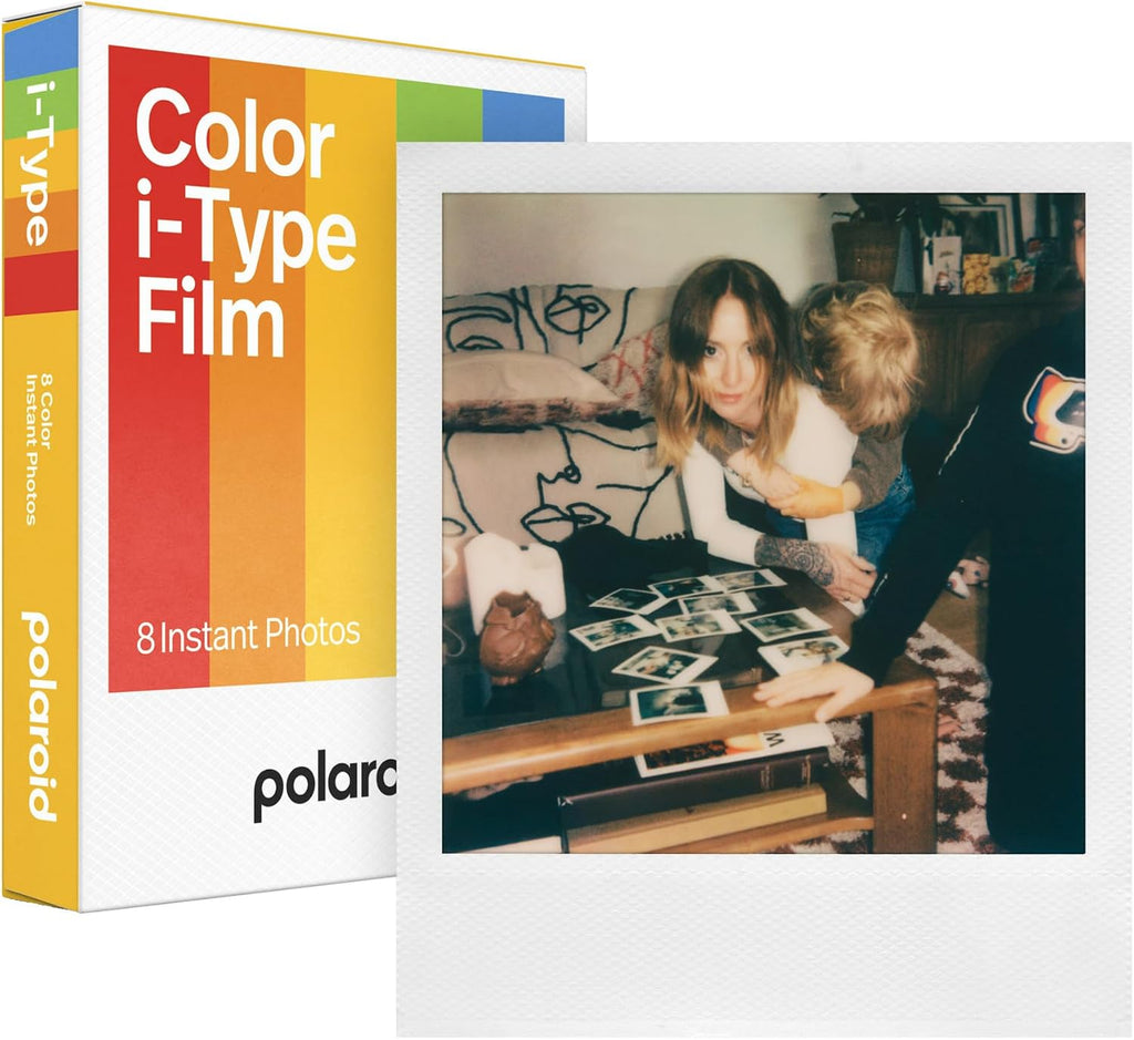 Polaroid Now Generation 3 Analog Instant Camera with Two-Lens Autofocus System (Purple) and Color Film Bundle (8 Photos)