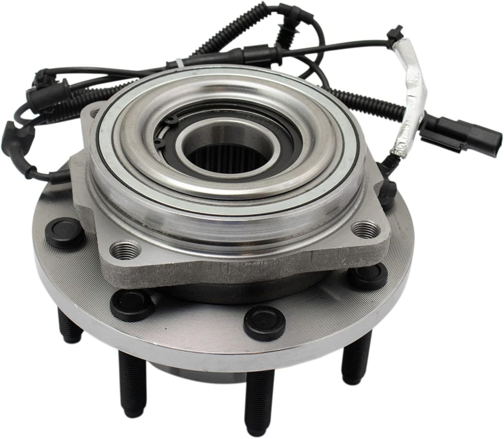 TRQ Front Driver and Passenger Side Wheel Bearing and Hub Assembly Set 2 Piece Compatible with 17-19 Ford F-250 Super Duty 4WD 20-22 F-250 Super Duty 4WD SRW 17-22 F-350 Super Duty 4WD SRW