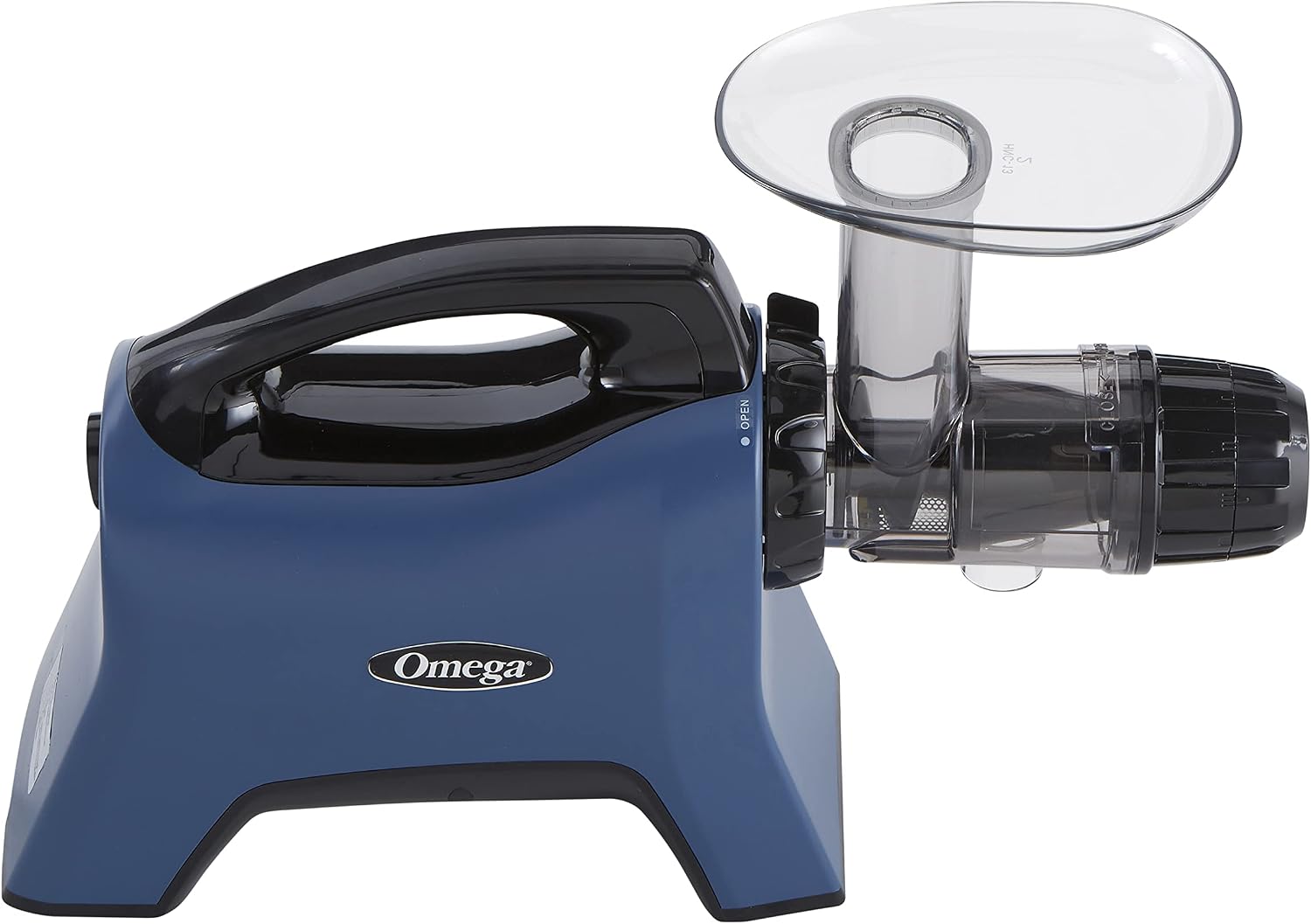 Omega Celery Juicer and Nutrition System Masticating Juicer, Cold Press Juicer Machine For Celery with Adjustable Dial, 200-Watt, Blue