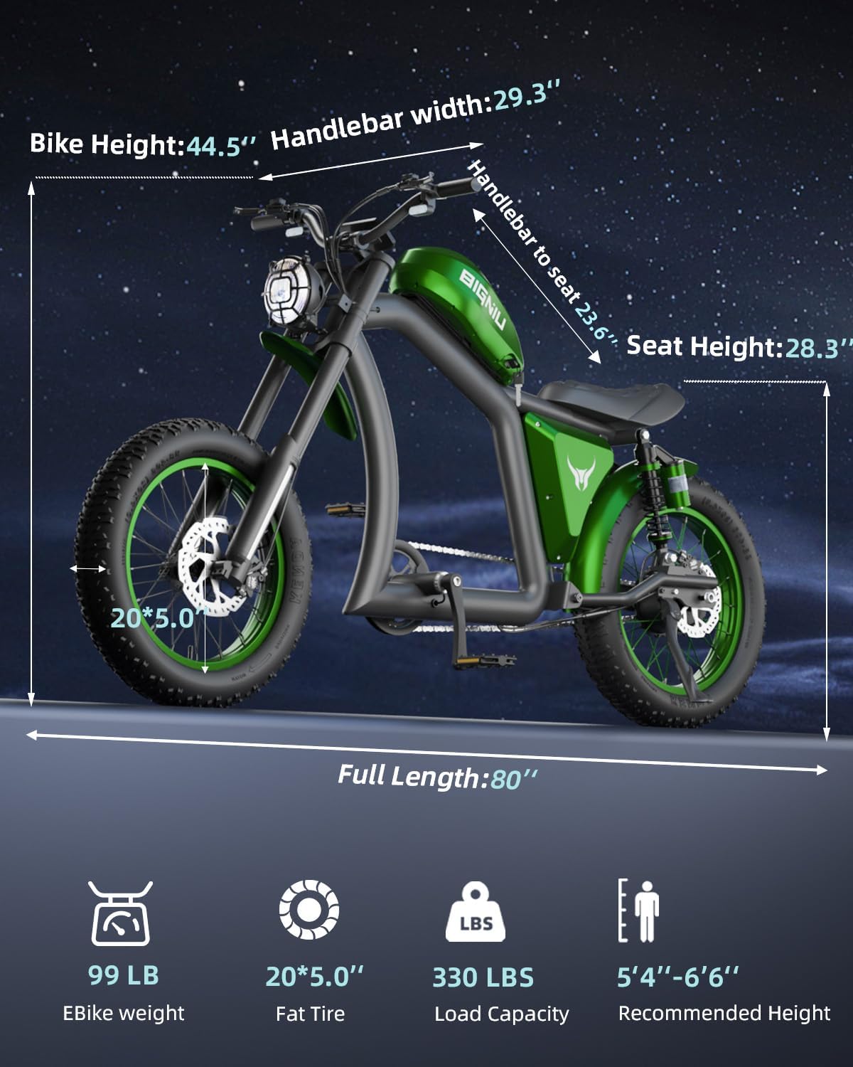 BIGNIU BG-X Electric Bike for Adults,1500W Brushless Motor 48V/31.5Ah Up to 40 Miles E-Bike Front/Rear Turn Signal Dual Suspension Ebikes