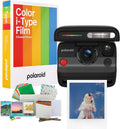 Polaroid Flip Instant Camera with Sonar Autofocus and Retro Design (Black) Bundle with Color Instant Film for i-Type (8 Exposures) and Film Kit (3 Items)