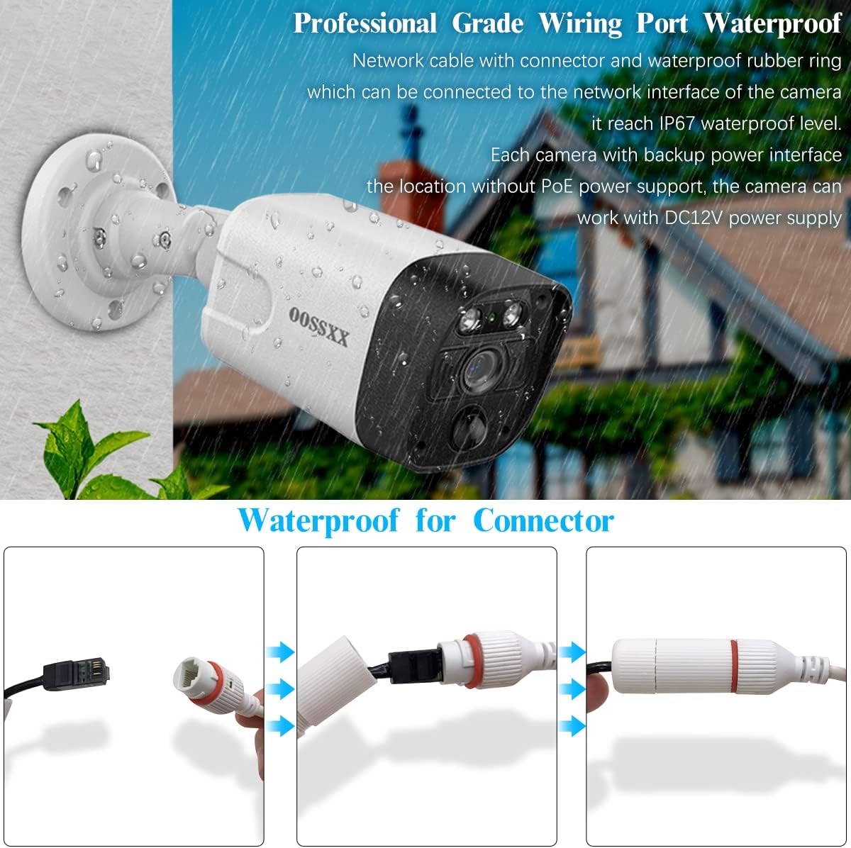 (2026 Update) 4K PoE Security Camera System w/PIR & AI Human Detection, 8CH NVR w/ 4TB HDD, 8 Cameras, 130° Ultra Wide Angle, 60-Day Recording, 2-Way Audio, Remote Control, No Monthly Fee