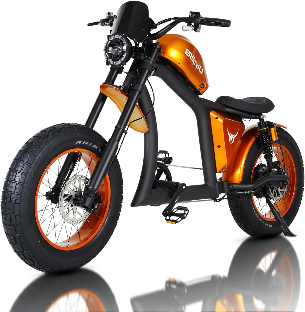 BIGNIU BG-X Electric Bike for Adults,1500W Brushless Motor 48V/31.5Ah Up to 40 Miles E-Bike Front/Rear Turn Signal Dual Suspension Ebikes
