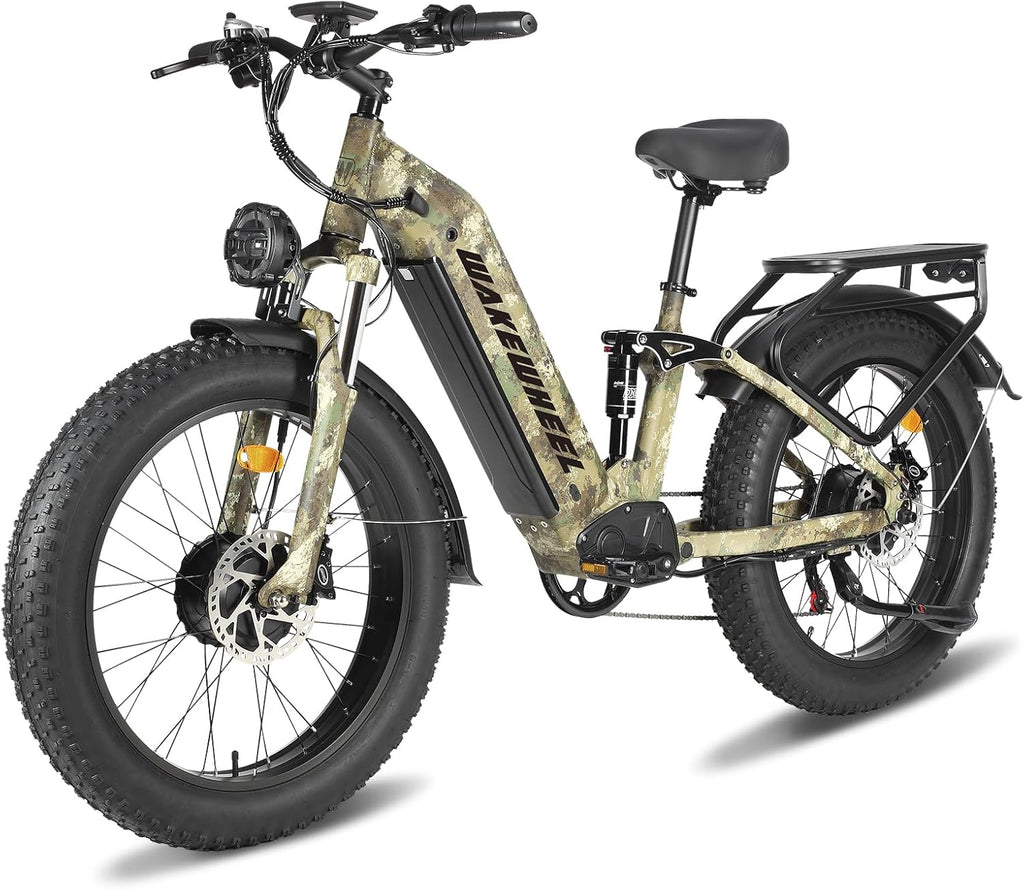 Peak 8000w Electric Bike for Adults, 60V Battery Ebike, Fat Tire & Long Range Electric Bicycles, 210Nm Mountain Bike Full Suspension, Hydraulic Brake Electric Bicycle