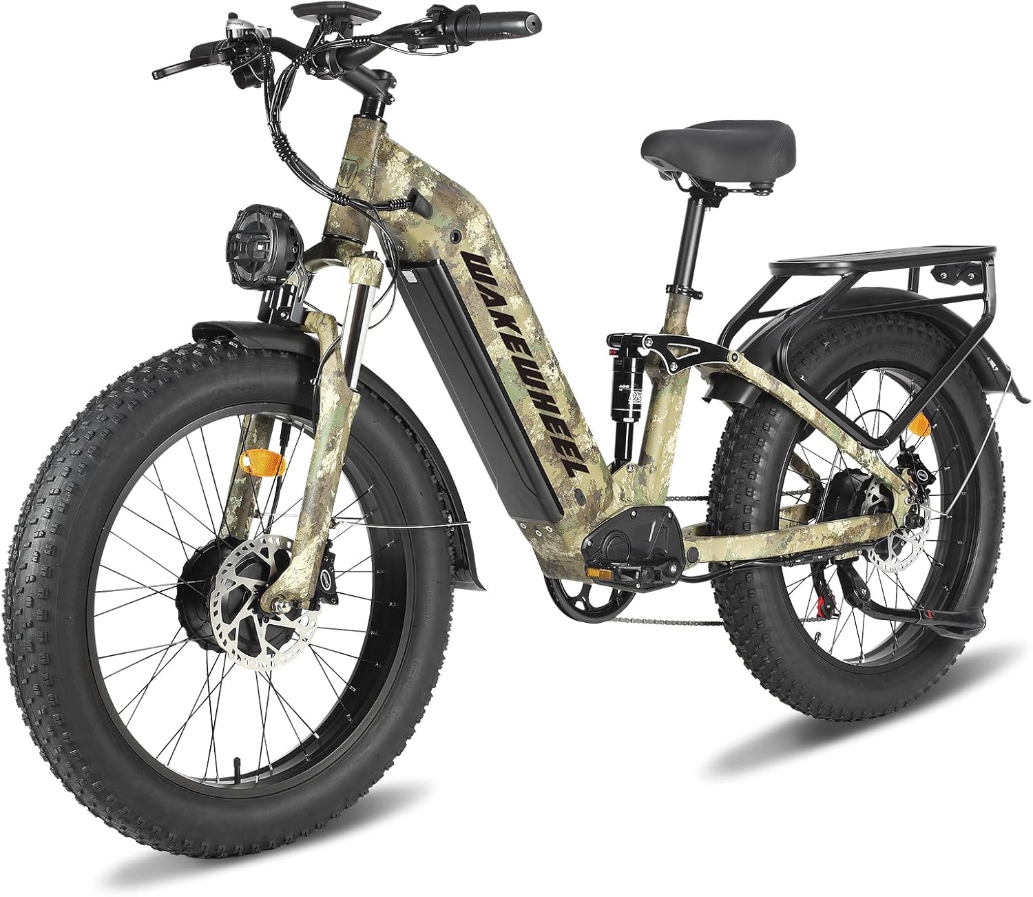 Peak 8000w Electric Bike for Adults, 60V Battery Ebike, Fat Tire & Long Range Electric Bicycles, 210Nm Mountain Bike Full Suspension, Hydraulic Brake Electric Bicycle