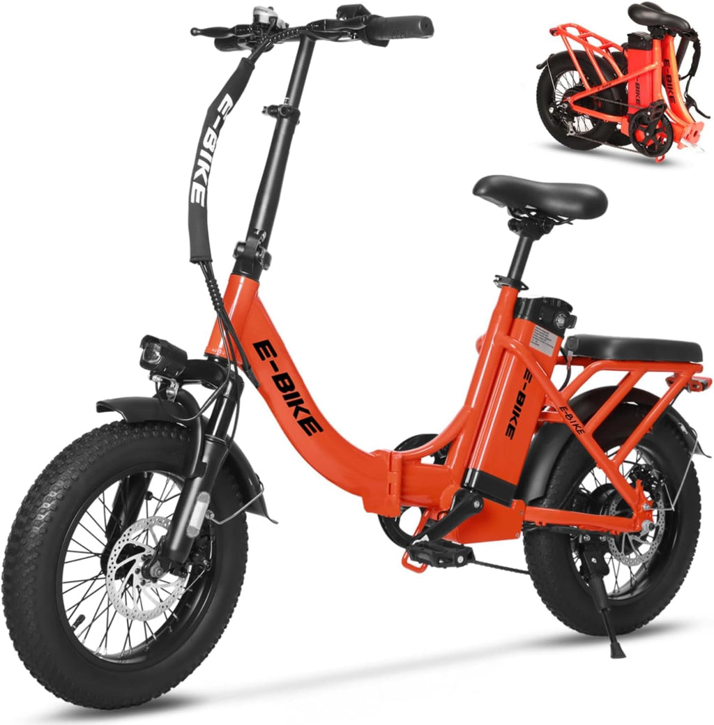 Electric Bike for Adults, 750W Long Range Foldable Ebike with One/Dual Removable Battery, 40-120 Mile/25-30MPH, 20'/16' Fat Tire Electric Bicycle
